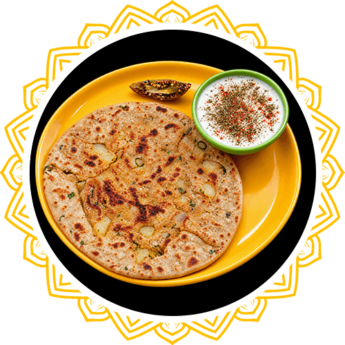 Aloo / Gobi Paratha With Curd